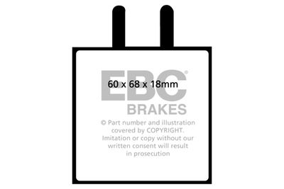 DP9543 EBC Brakes Комплект тормозных колодок, дисковый тормоз