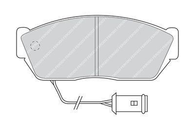 FDB467 FERODO Комплект тормозных колодок, дисковый тормоз