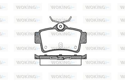 P572300 WOKING Комплект тормозных колодок, дисковый тормоз