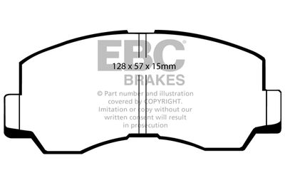 DP667 EBC Brakes Комплект тормозных колодок, дисковый тормоз