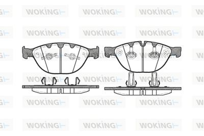 P858310 WOKING Комплект тормозных колодок, дисковый тормоз