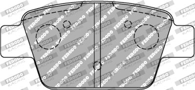 FDS1469 FERODO RACING Комплект тормозных колодок, дисковый тормоз