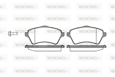 P922300 WOKING Комплект тормозных колодок, дисковый тормоз