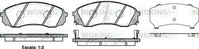 P1391302 WOKING Комплект тормозных колодок, дисковый тормоз