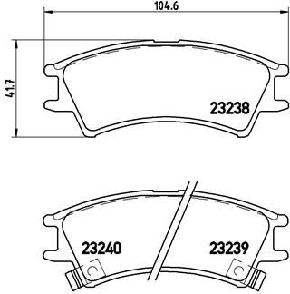 P30011 BREMBO Комплект тормозных колодок, дисковый тормоз