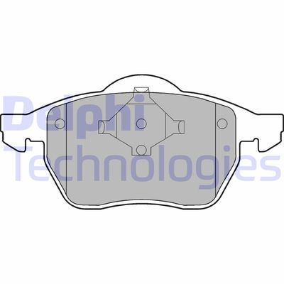 LP978 DELPHI Комплект тормозных колодок, дисковый тормоз