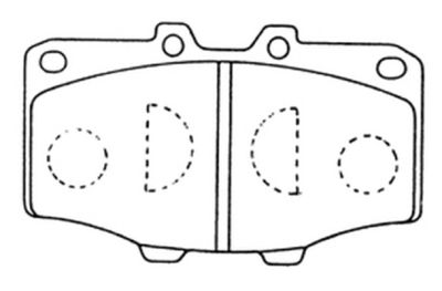 AKD1002 ASVA Комплект тормозных колодок, дисковый тормоз