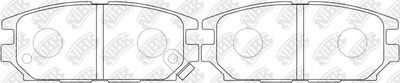 PN3272 NiBK Комплект тормозных колодок, дисковый тормоз