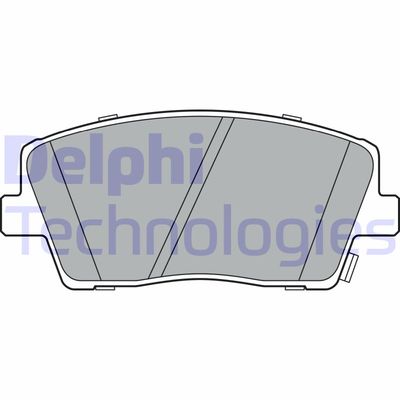 LP3390 DELPHI Комплект тормозных колодок, дисковый тормоз