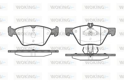 P701330 WOKING Комплект тормозных колодок, дисковый тормоз