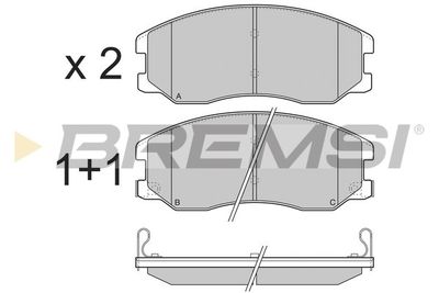 BP3303 BREMSI Комплект тормозных колодок, дисковый тормоз