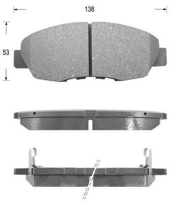 FK5116 KAISHIN Комплект тормозных колодок, дисковый тормоз