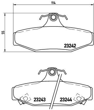 P15004 BREMBO Комплект тормозных колодок, дисковый тормоз