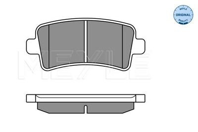 0252442116W MEYLE Комплект тормозных колодок, дисковый тормоз