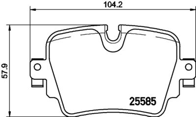 P36032 BREMBO Комплект тормозных колодок, дисковый тормоз