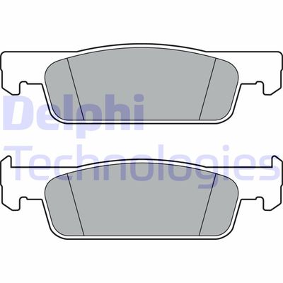 LP3387 DELPHI Комплект тормозных колодок, дисковый тормоз