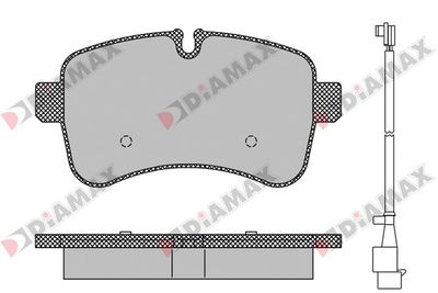 N09403A DIAMAX Комплект тормозных колодок, дисковый тормоз