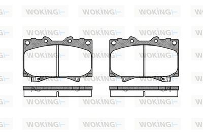 P607304 WOKING Комплект тормозных колодок, дисковый тормоз
