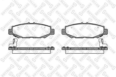 435004SX STELLOX Комплект тормозных колодок, дисковый тормоз