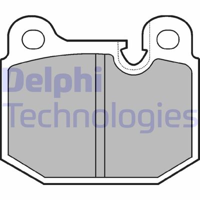 LP161 DELPHI Комплект тормозных колодок, дисковый тормоз