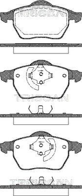 811027008 TRISCAN Комплект тормозных колодок, дисковый тормоз