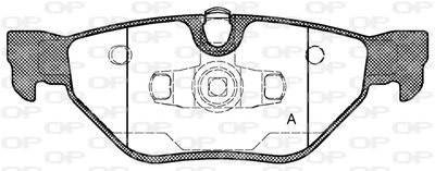 BPA114500 OPEN PARTS Комплект тормозных колодок, дисковый тормоз