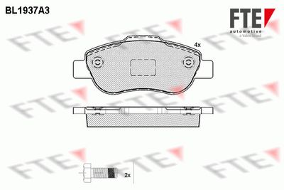 9010526 FTE Комплект тормозных колодок, дисковый тормоз