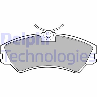 LP668 DELPHI Комплект тормозных колодок, дисковый тормоз