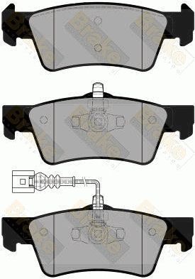 PA1863 Brake ENGINEERING Комплект тормозных колодок, дисковый тормоз