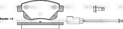 P1352302 WOKING Комплект тормозных колодок, дисковый тормоз