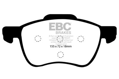 DP1229 EBC Brakes Комплект тормозных колодок, дисковый тормоз