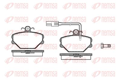 026412 REMSA Комплект тормозных колодок, дисковый тормоз