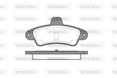 P533300 WOKING Комплект тормозных колодок, дисковый тормоз