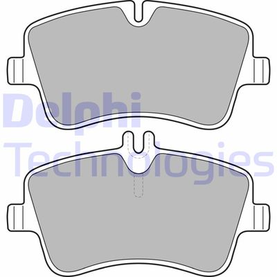 LP1696 DELPHI Комплект тормозных колодок, дисковый тормоз