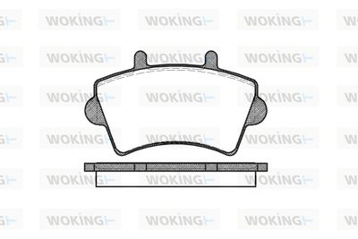 P919300 WOKING Комплект тормозных колодок, дисковый тормоз