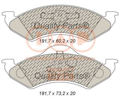 70400024 IAP QUALITY PARTS Комплект тормозных колодок, дисковый тормоз