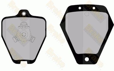 PA1443 Brake ENGINEERING Комплект тормозных колодок, дисковый тормоз