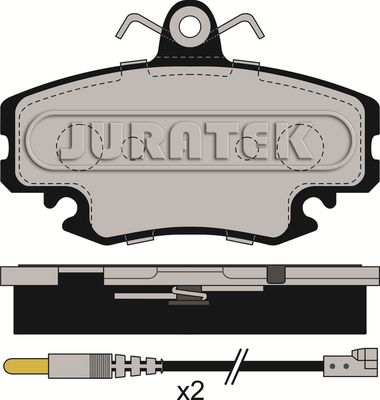 JCP845 JURATEK Комплект тормозных колодок, дисковый тормоз