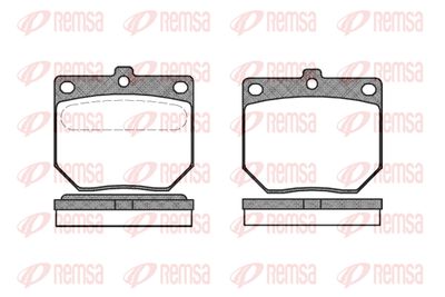 018600 REMSA Комплект тормозных колодок, дисковый тормоз