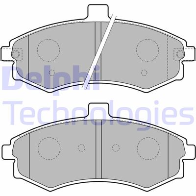 LP1788 DELPHI Комплект тормозных колодок, дисковый тормоз