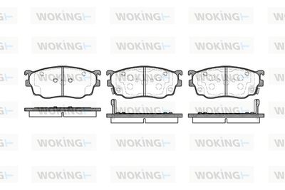 P900302 WOKING Комплект тормозных колодок, дисковый тормоз