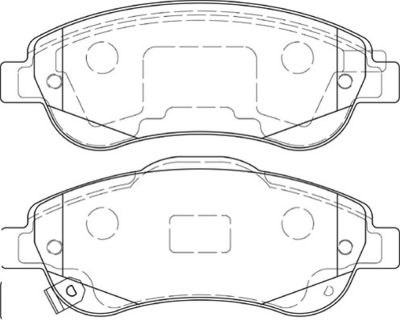 2135144 Omnicraft Комплект тормозных колодок, дисковый тормоз