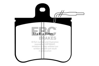 DP406 EBC Brakes Комплект тормозных колодок, дисковый тормоз