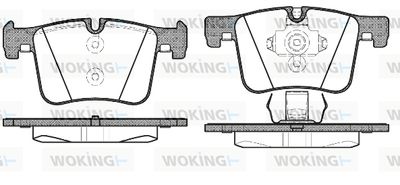 P1557300 WOKING Комплект тормозных колодок, дисковый тормоз