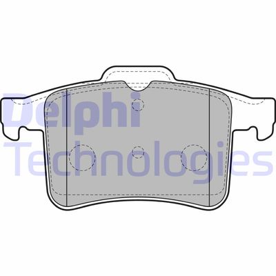 LP2179 DELPHI Комплект тормозных колодок, дисковый тормоз