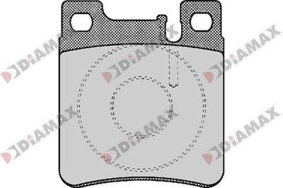 N09821 DIAMAX Комплект тормозных колодок, дисковый тормоз