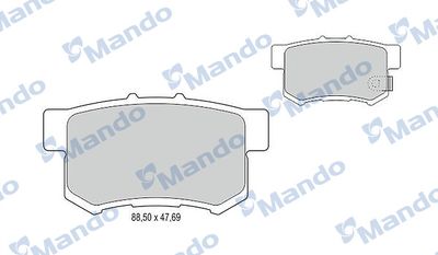 MBF015507 MANDO Комплект тормозных колодок, дисковый тормоз