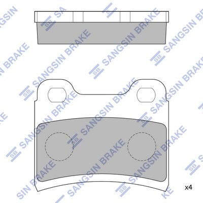 SP1064 Hi-Q Комплект тормозных колодок, дисковый тормоз