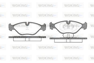 P219300 WOKING Комплект тормозных колодок, дисковый тормоз