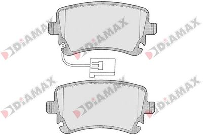 N09127 DIAMAX Комплект тормозных колодок, дисковый тормоз
